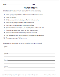 Carnival Grammar You're and Your