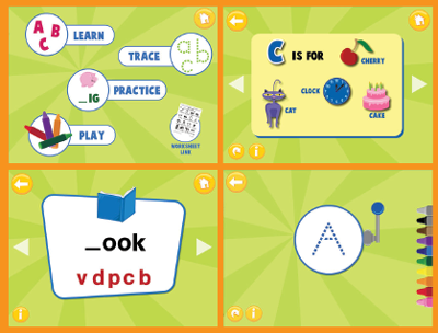 Alphabet Game Screens